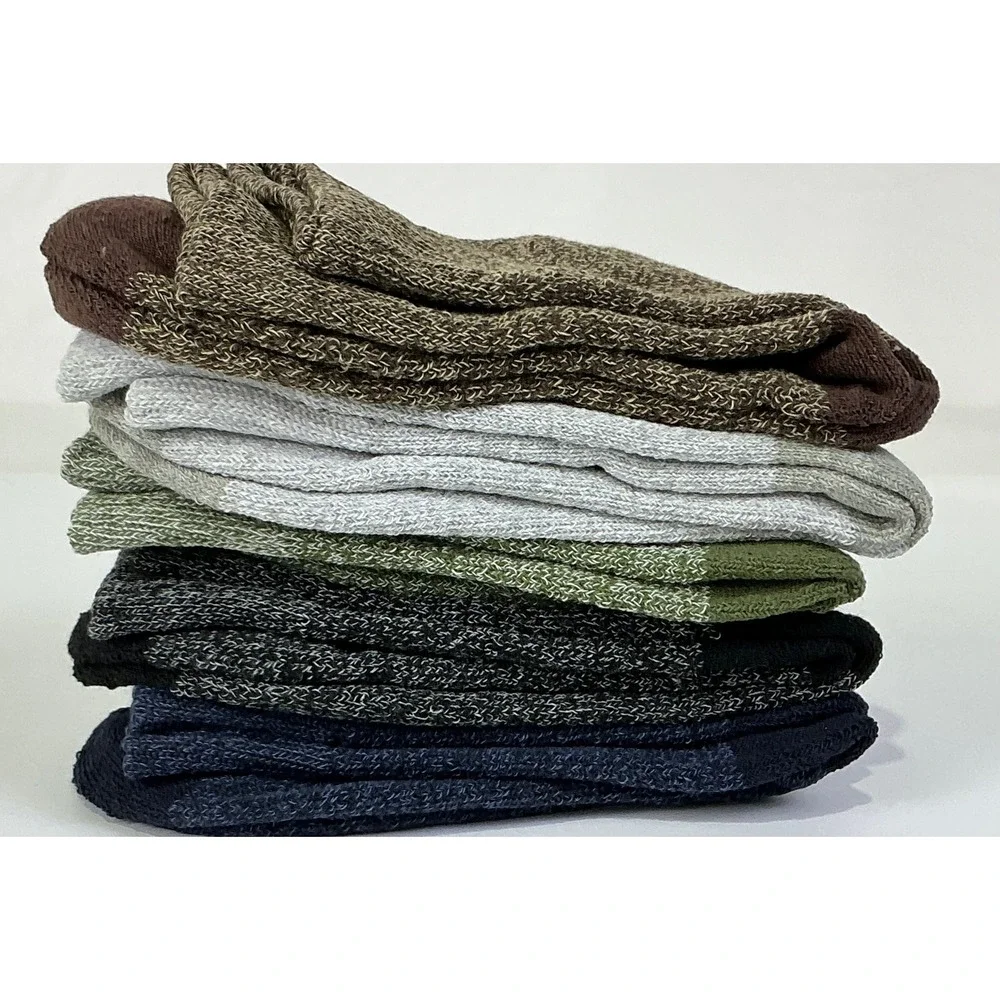 Mens Cozy‎ Thermal Crew Socks 5 Pack Winter Warm Boot Socks For Cold Weather